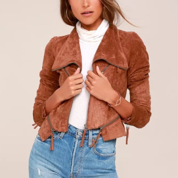 Lulu’s Rust Suede Moro Jacket - Picture 2 of 7